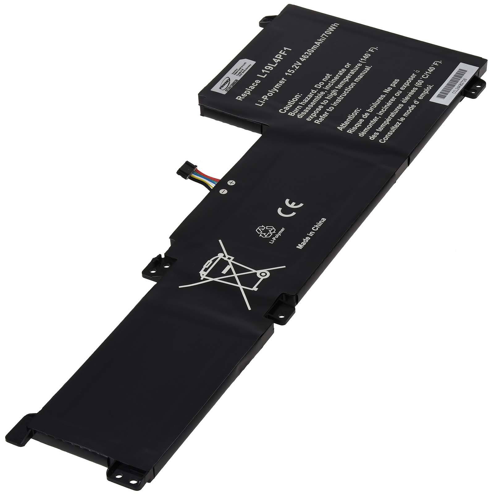 Powery Akku kompatibel mit Lenovo Typ L19C4PF1, 15,2V, Li-Polymer