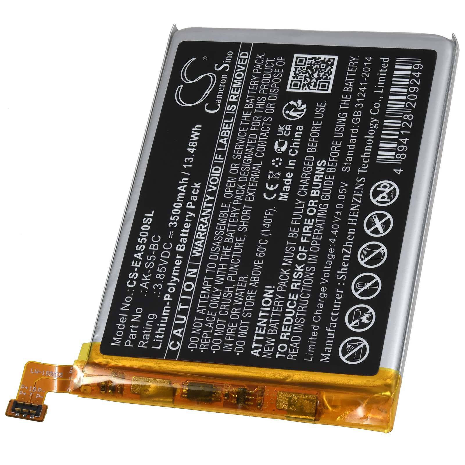 Powery Akku kompatibel mit emporia Typ AK-S5 V2, 3,85V, Li-Polymer