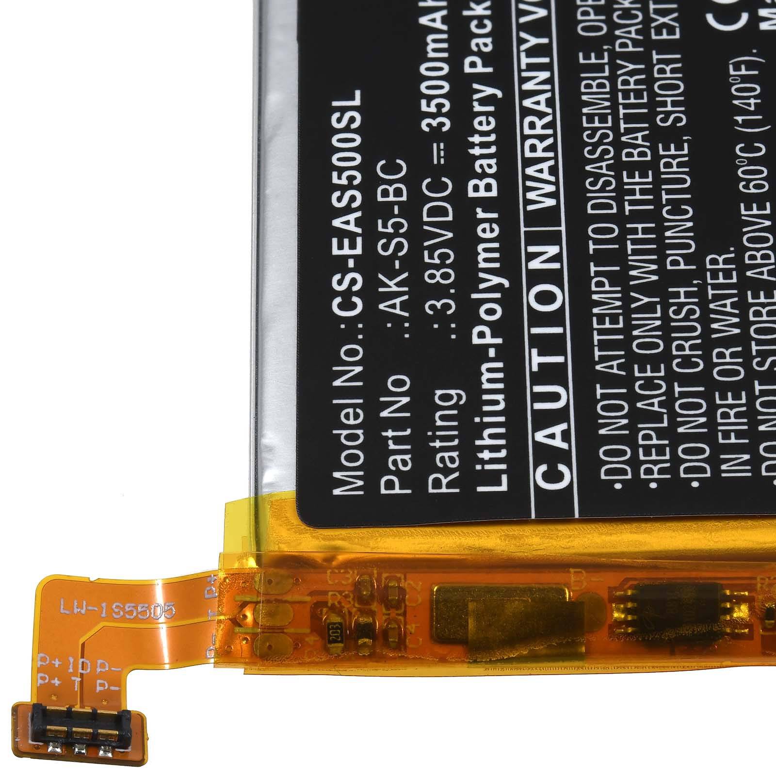 Powery Akku kompatibel mit emporia Typ AK-S5 V2, 3,85V, Li-Polymer