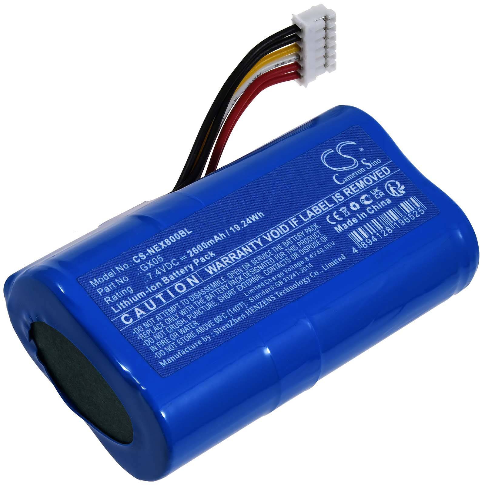 Powery Akku kompatibel mit Nexgo Typ GX05, 7,4V, Li-Ion