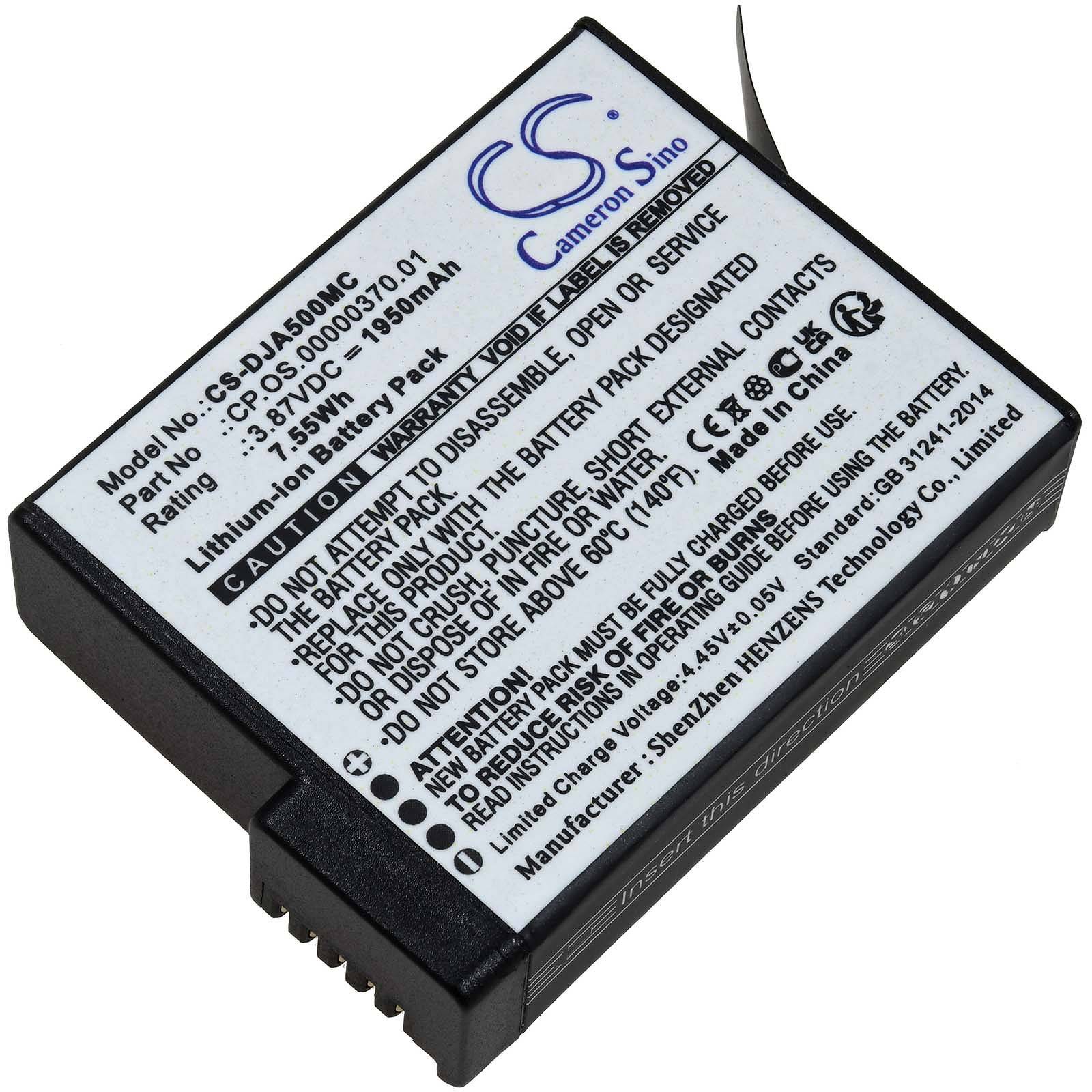 Powery Akku kompatibel mit DJI Typ CP.OS.00000370.01, 7,55V, Li-Ion