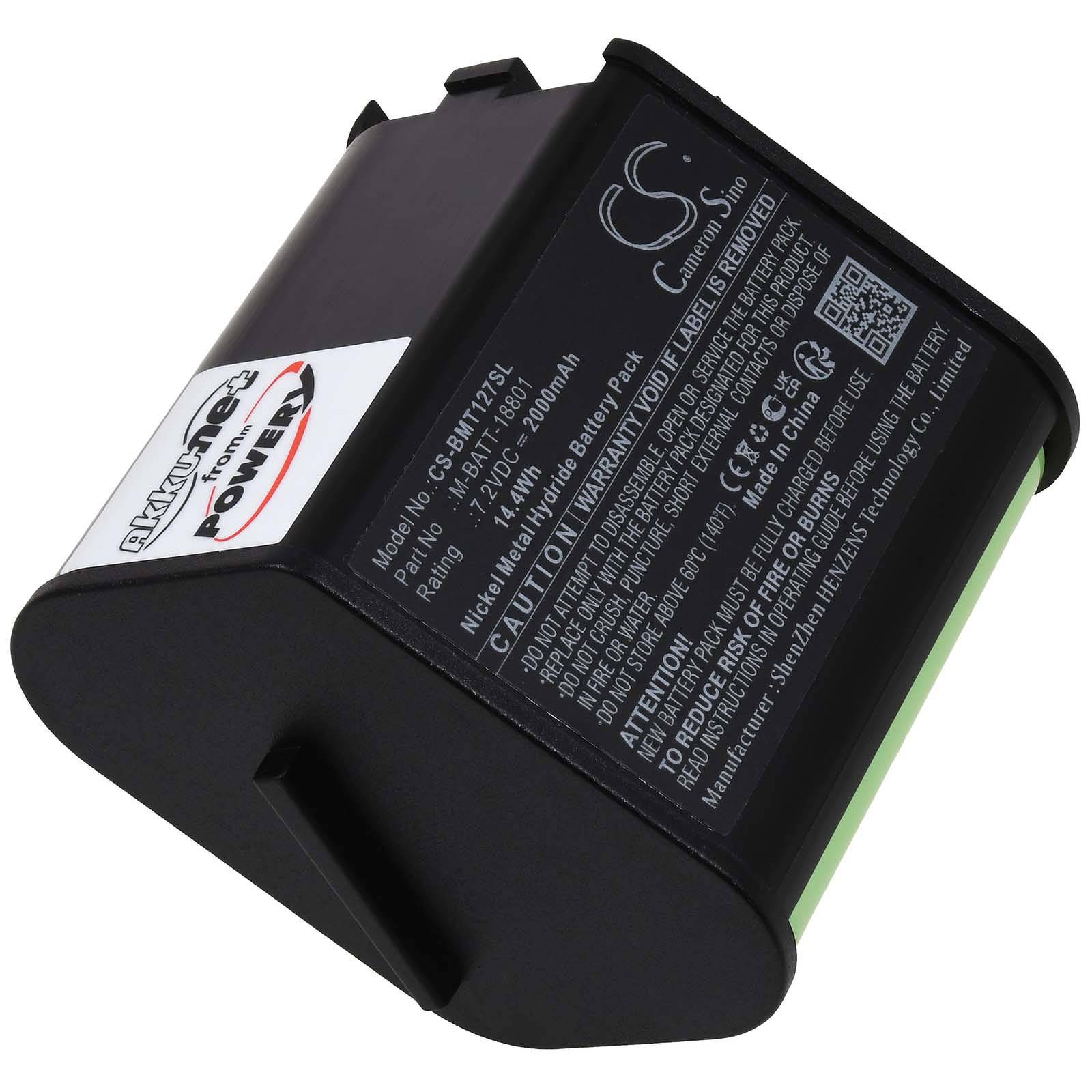 Powery Akku für Brady TLS PC Link Etiketten-, Labeldrucker, 7,2V, NiMH
