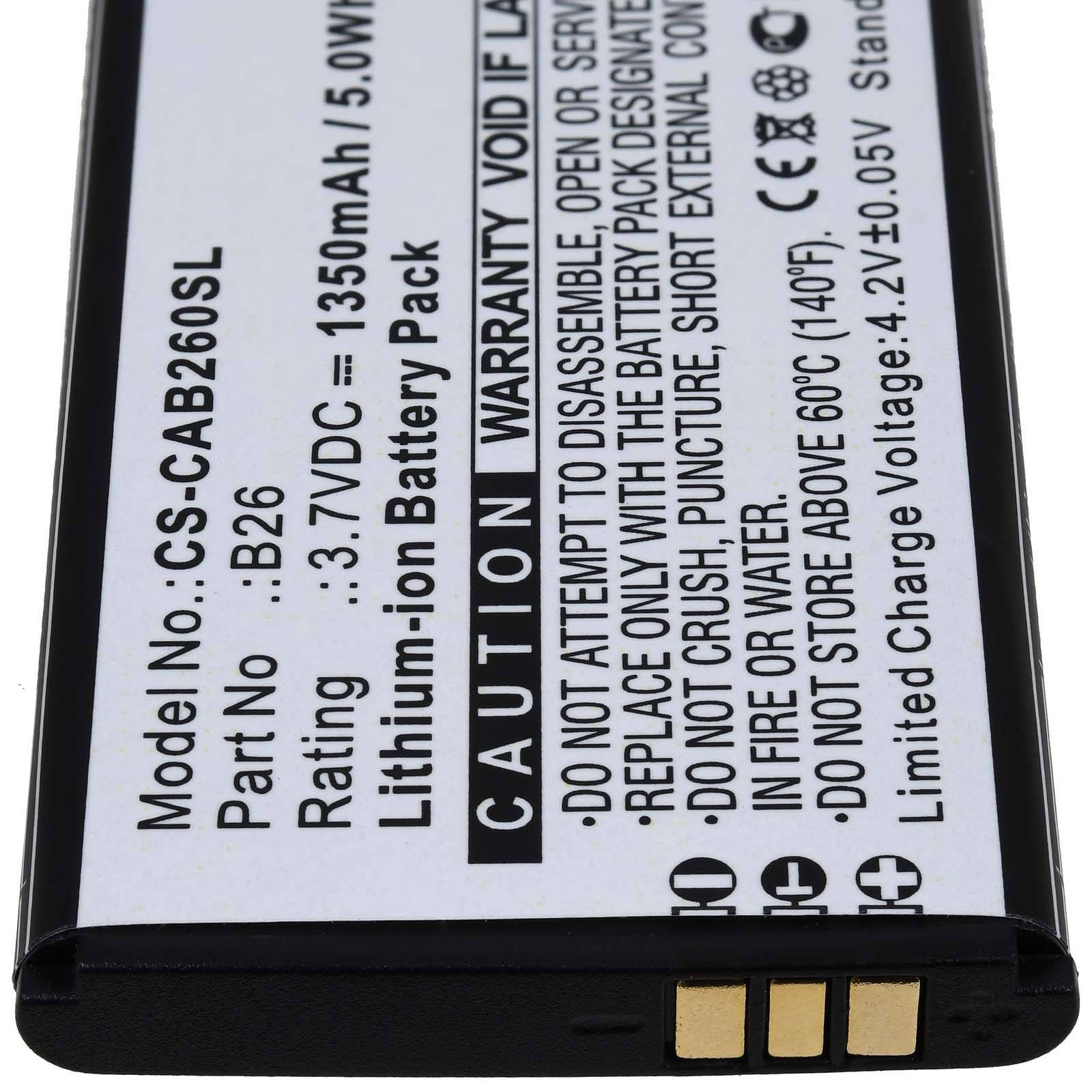 Powery Akku kompatibel mit CAT Typ B26, 3,7V, Li-Ion