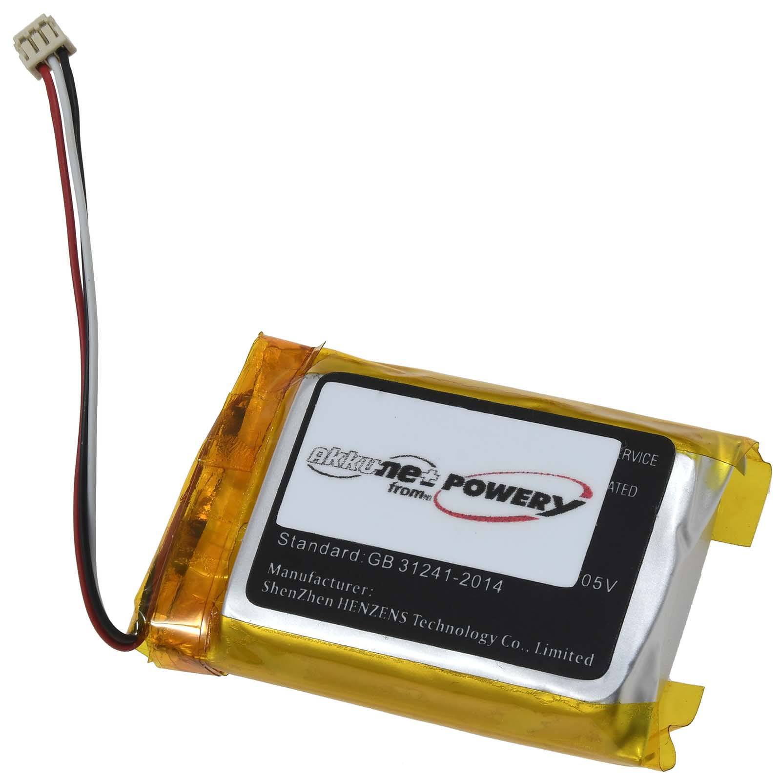 Powery Akku kompatibel mit Jabra Typ PL902232V, 3,8V, Li-Polymer