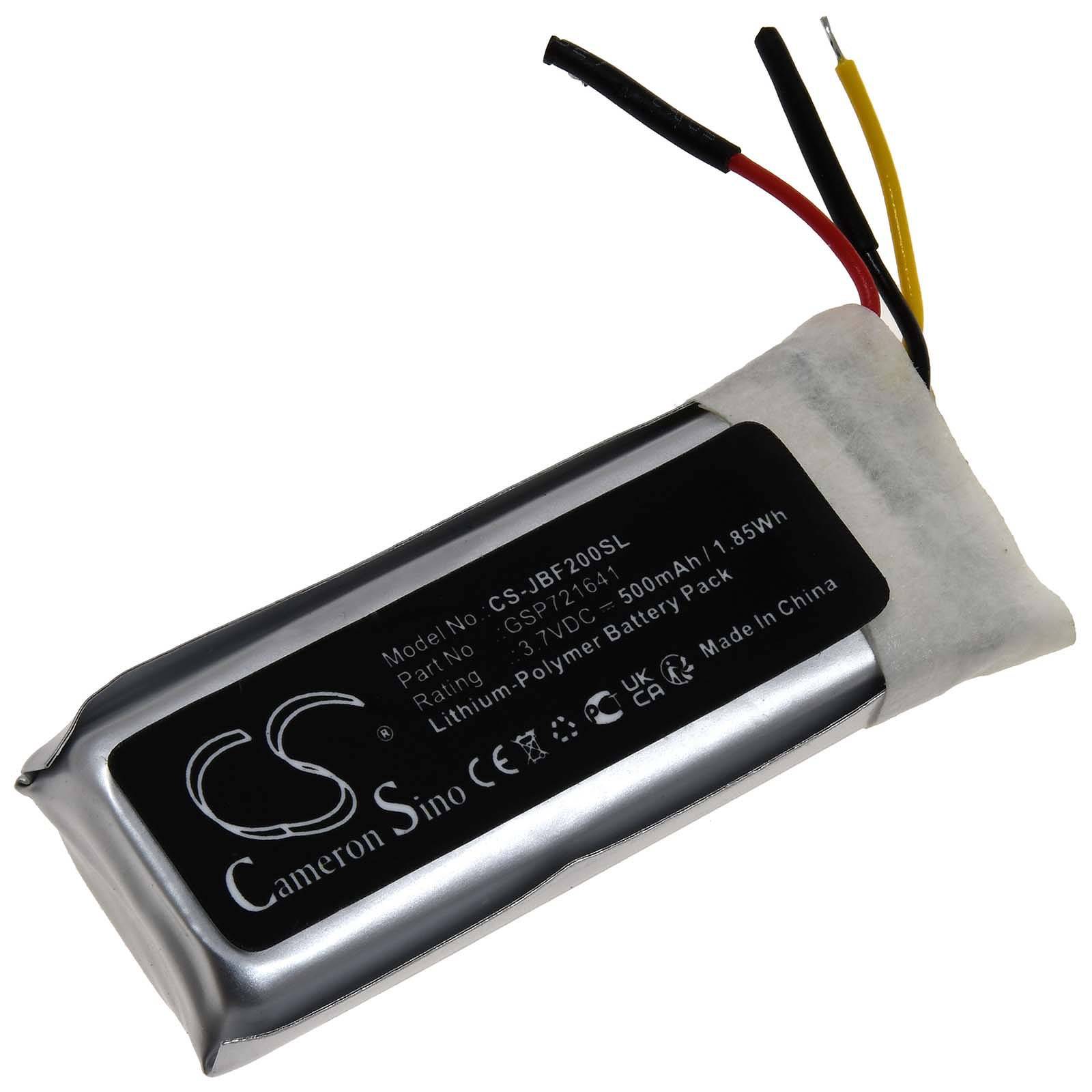 Powery Akku passend für JBL Live Pro 2 Charging Case Tune Flex Typ GSP721641, 3,7V, Li-Polymer
