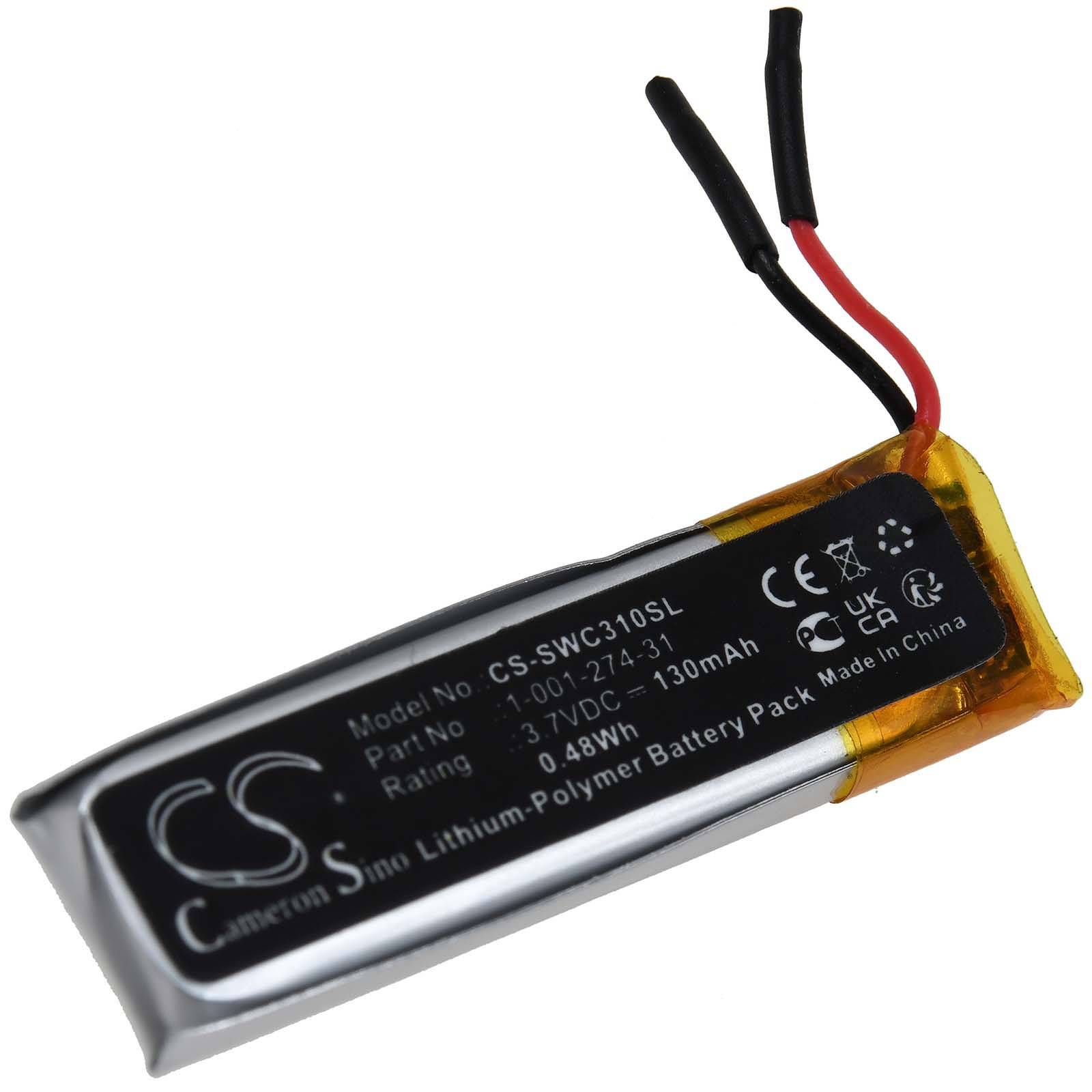 Powery Akku für Sony WI-C400 WI-C500 WI-C600N Kopfhörer, 3,7V, Li-Polymer