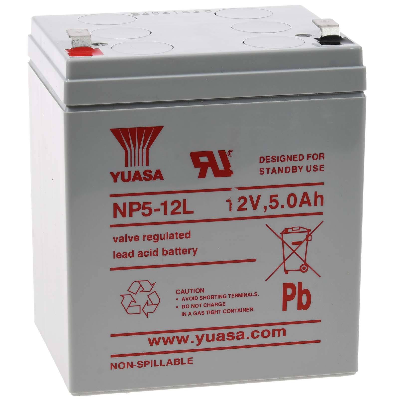 YUASA Bleiakku NP5-12L, ersetzt NPH5-12 hochstromfest, 12V, Lead-Acid