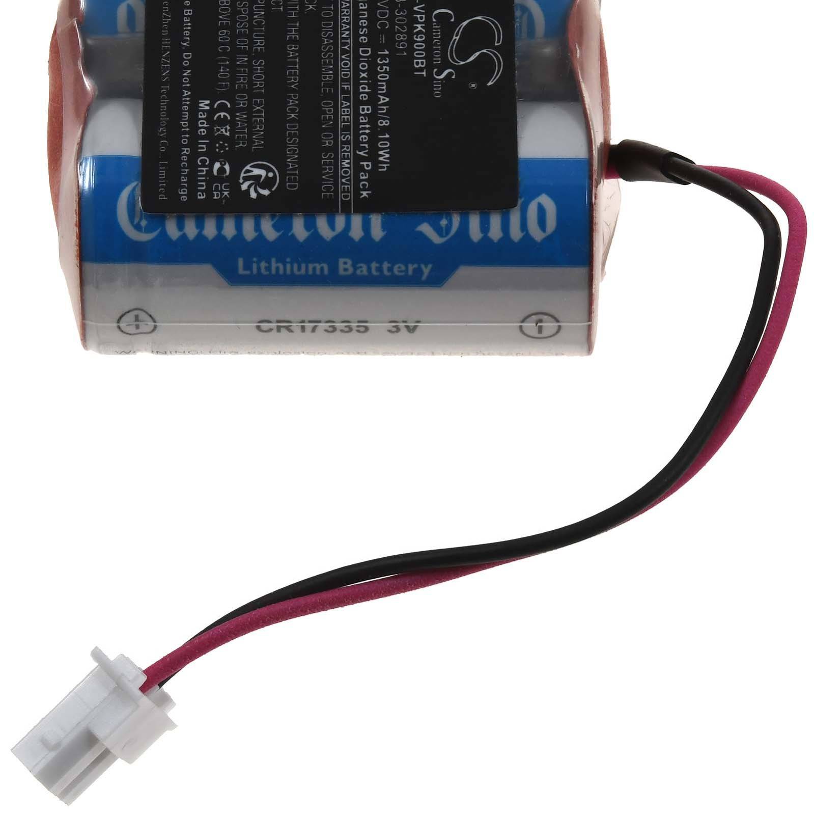 Powery Batterie kompatibel mit Visonic Typ GP2CR123A, 6V, Lithium-Mangandioxid