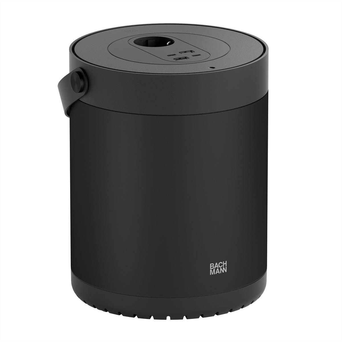 BACHMANN MOV:E POWER UNIT 1xCEE7/3 2x Charger USB-A/C, 220W, mit Security Lock Adapter, schwarz, MOV:E Power Unit | 1xC
