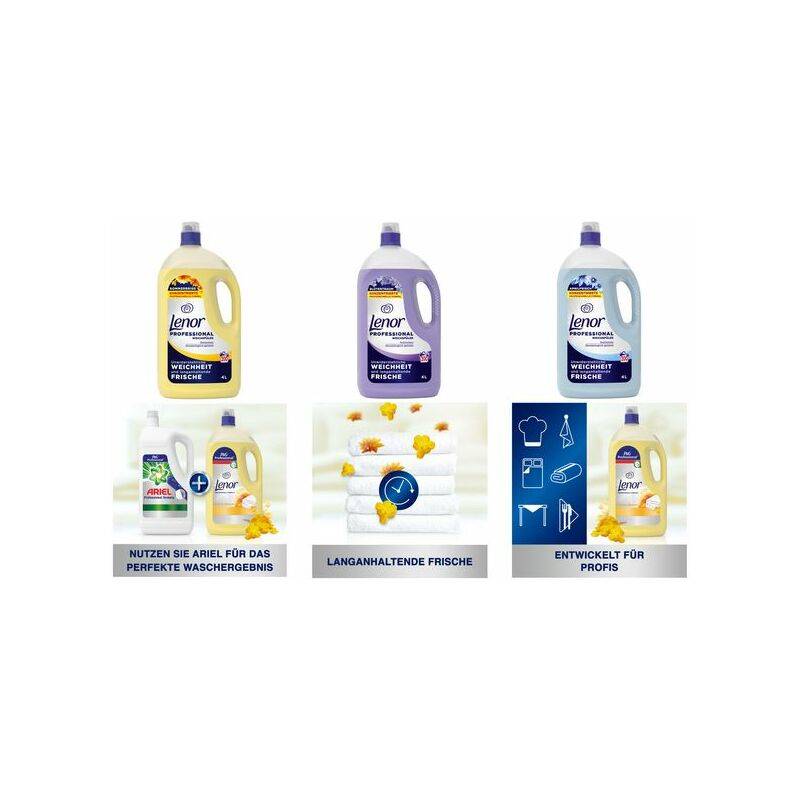 Lenor Professional Weichspüler Aprilfrisch, 4 Liter, 200 WL