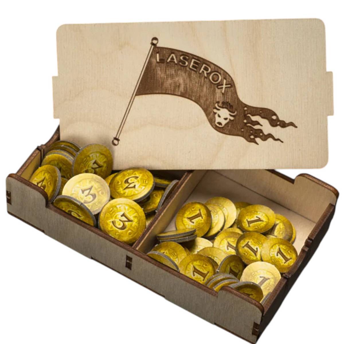 Laserox Insert für Catan Entdecker & Piraten + 5-6 Spieler-Erw. + Legende der Eroberer