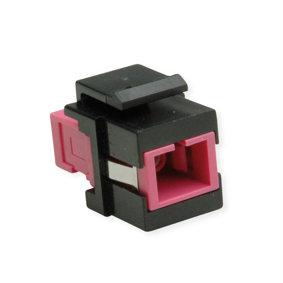 ROLINE Keystone LWL-Adapter SC/SC Simplex, Multimode, OM4 Anschlusstechnik FO Steckverbinder