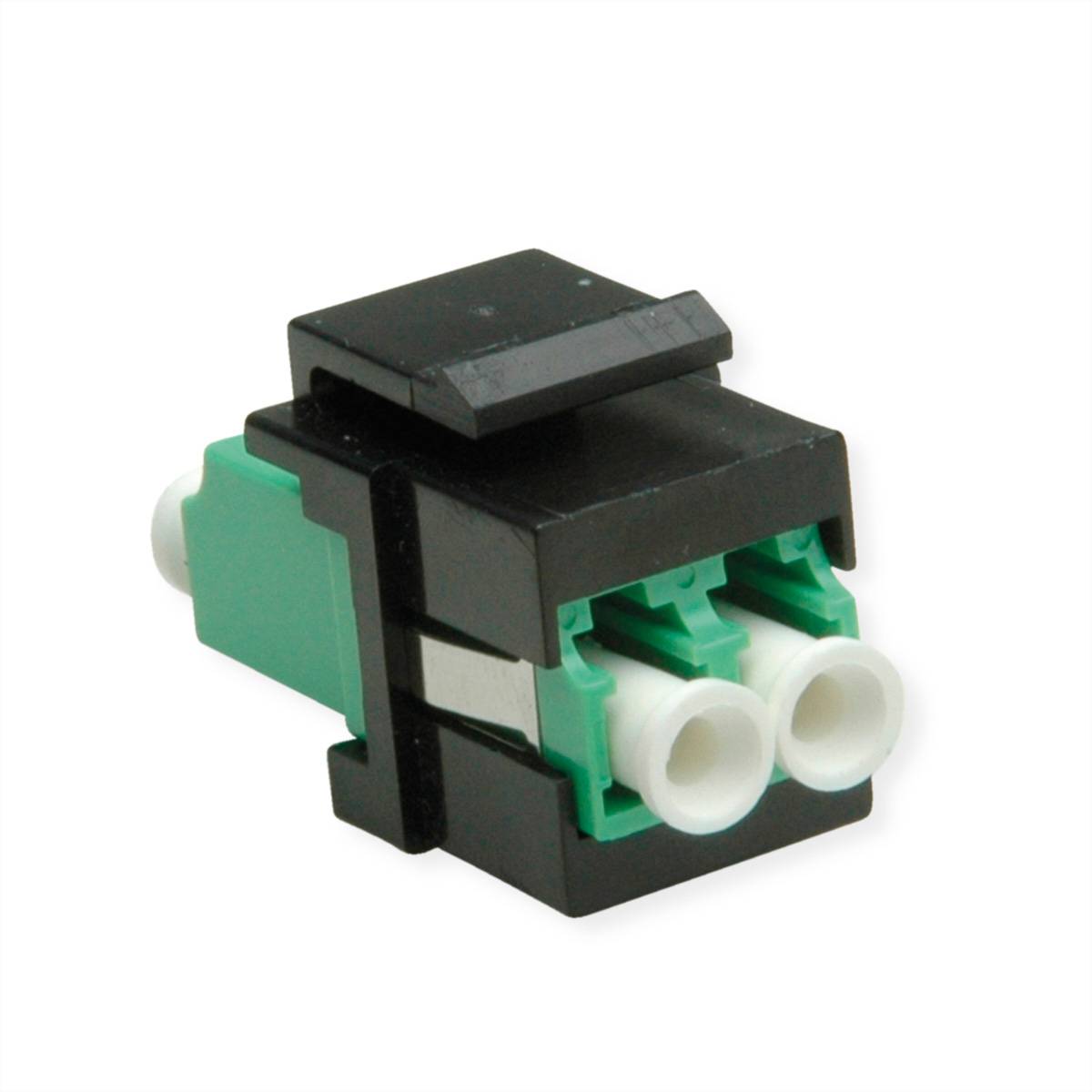 ROLINE Keystone LWL-Adapter LC/LC Duplex, Single Mode, OS2, APC Adapter / Konverter