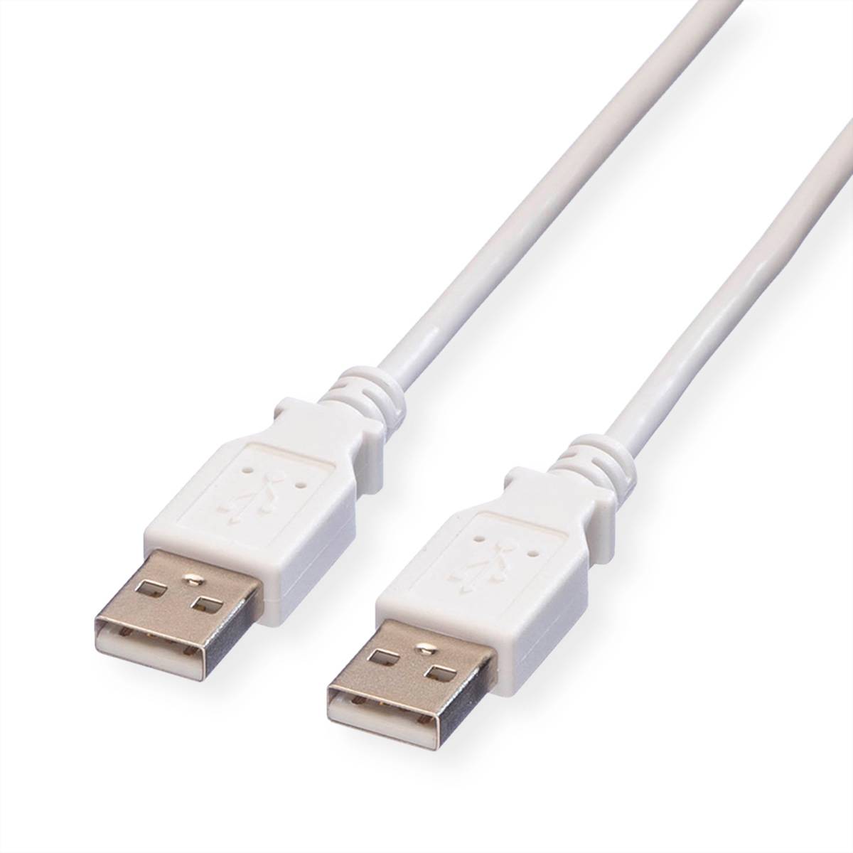 VALUE USB 2.0 Kabel, Typ A-A, weiß, 1,8 m Kabel USB & Lightning