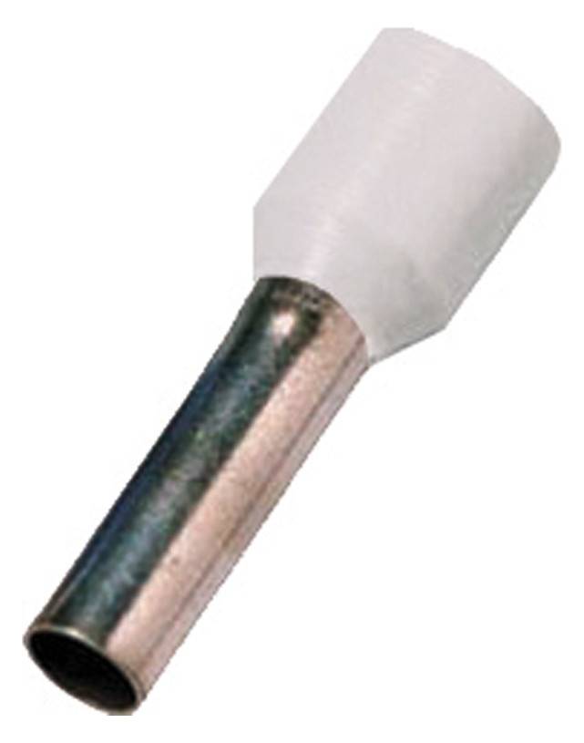 Intercable ICIAE0758WE Aderendhülse DIN46228T4 0,75qmm 8mm verzinnt weiß (Inhalt 100 Stück)