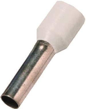 Intercable ICIAE0758WE Aderendhülse DIN46228T4 0,75qmm 8mm verzinnt weiß (Inhalt 100 Stück)