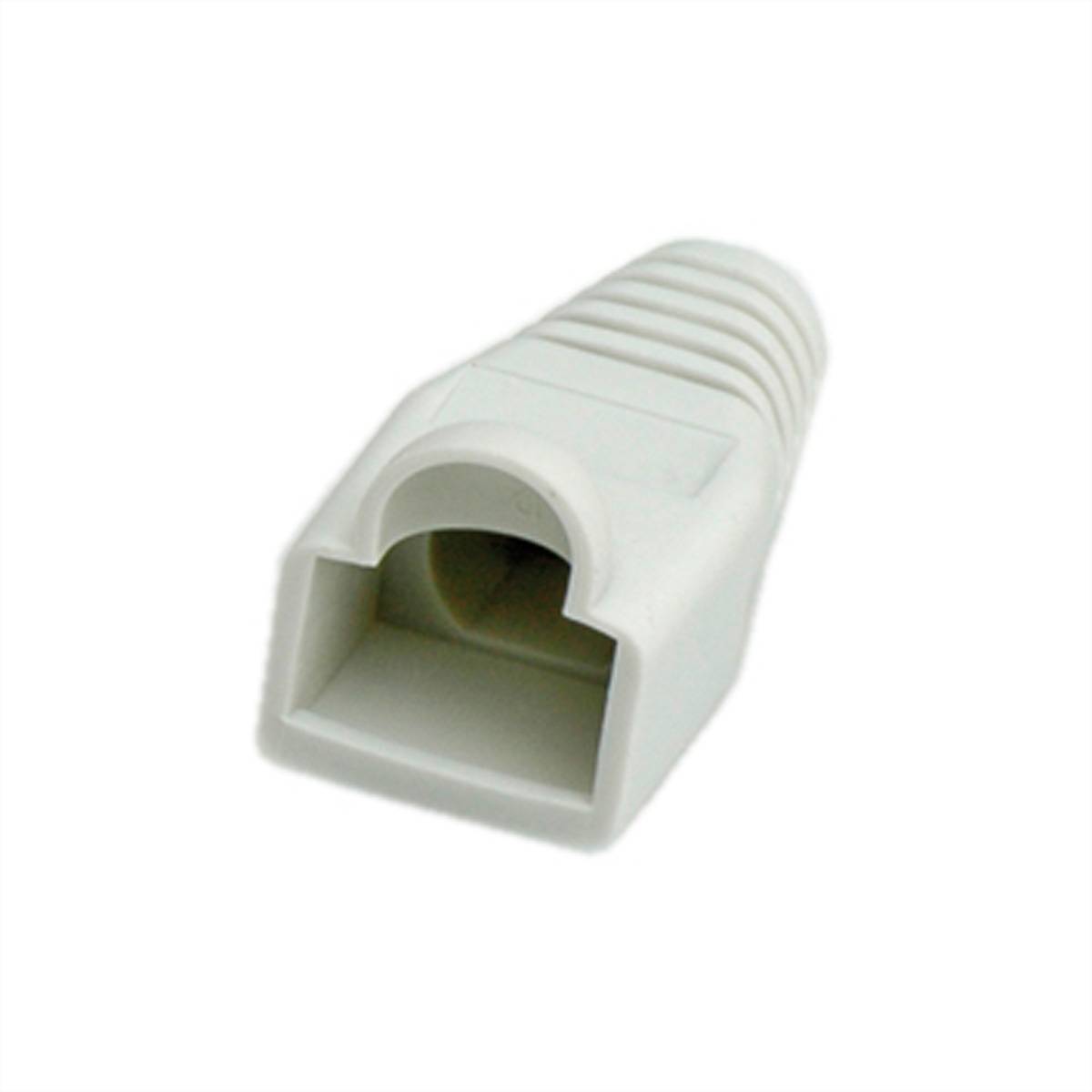 ROLINE Knickschutztülle grau, für RJ-45, 10 Stck Anschlusstechnik TP Tüllen RJ-45 Modular Plugs