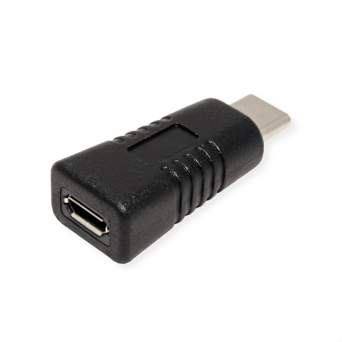 VALUE USB 2.0 Adapter, Typ C - MicroB, ST/BU, OTG Adapter / Konverter