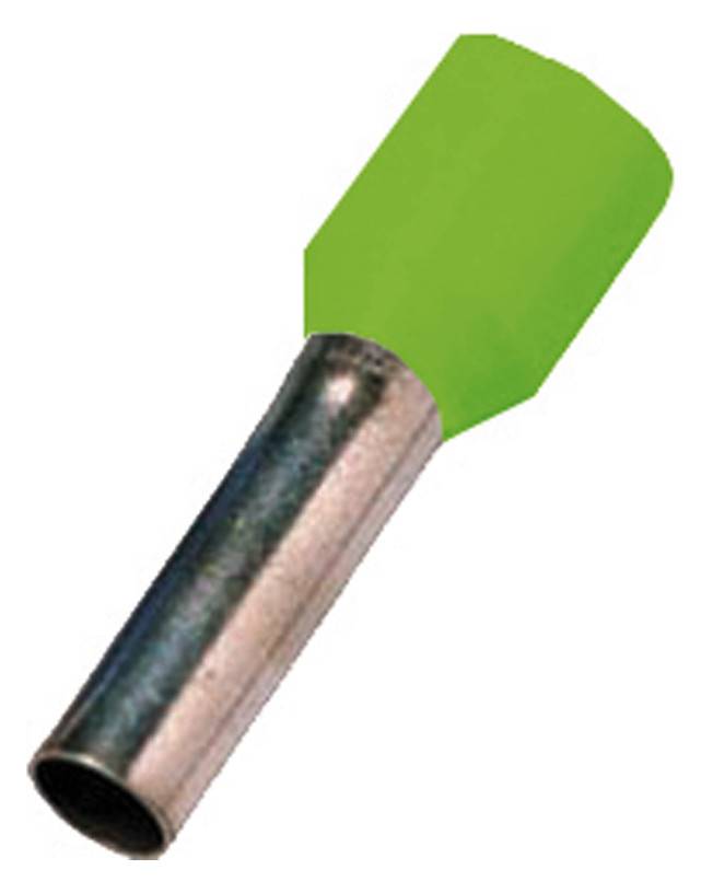 Intercable ICIAE0348HGRÜ Aderendhülse DIN46228T4 0,34qmm 8mm verz. hellgrün (Inhalt 100 Stück)