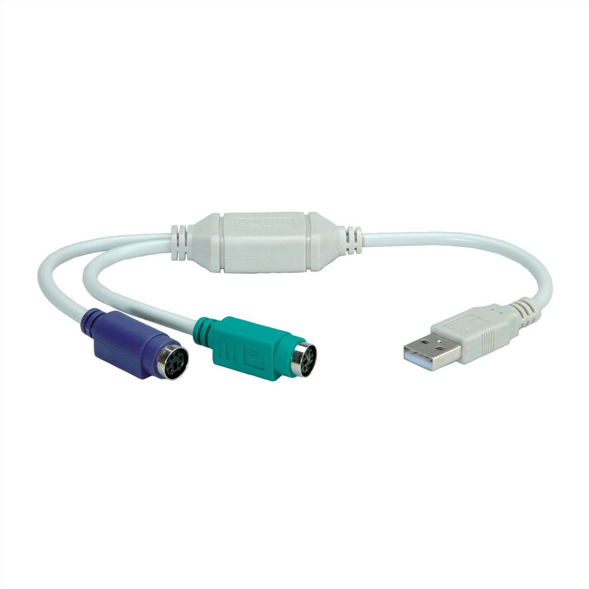 VALUE USB - 2x PS/2 Konverter Adapter, Terminatoren, USB-PS/2