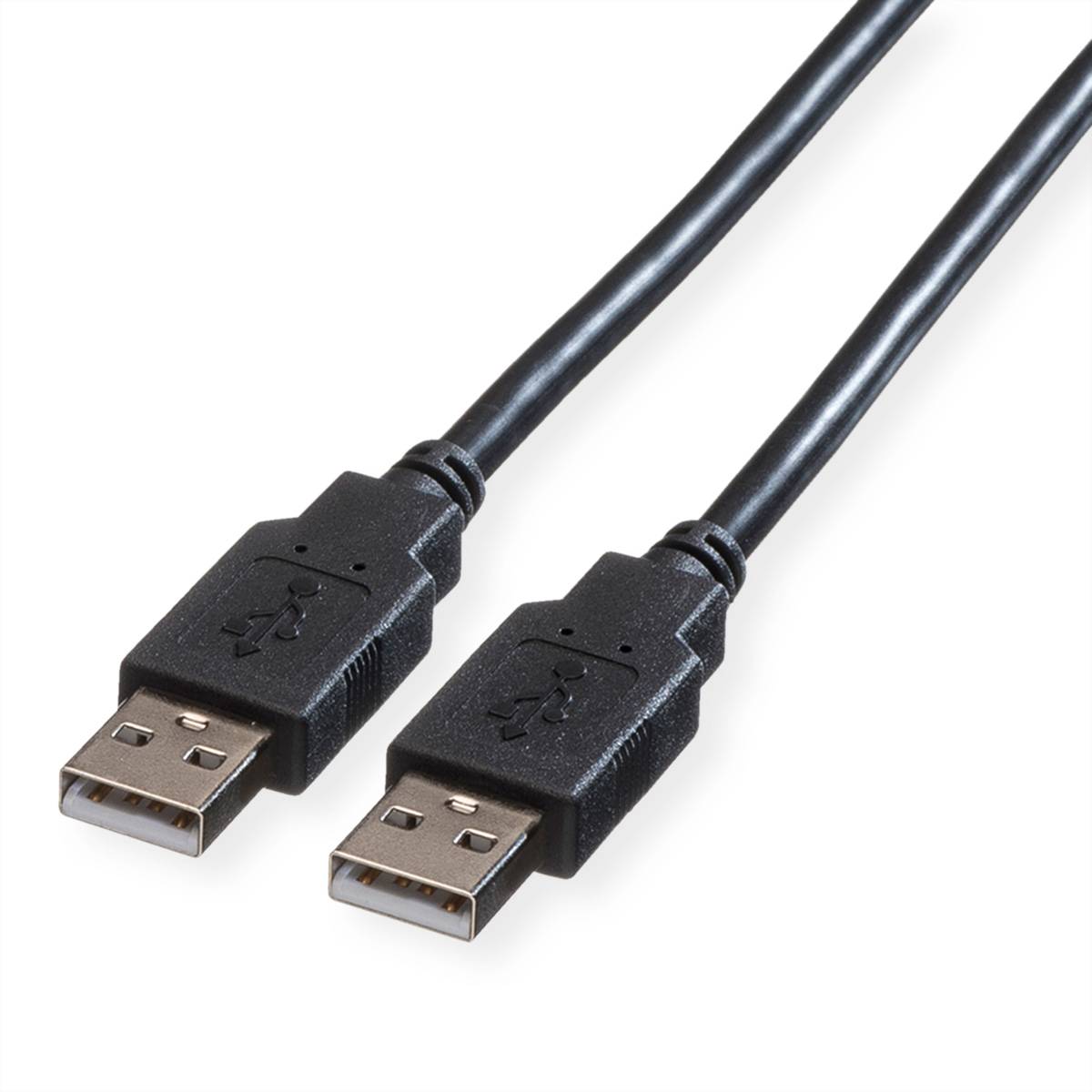 ROLINE USB 2.0 Kabel, Typ A-A, schwarz, 4,5 m Kabel USB & Lightning