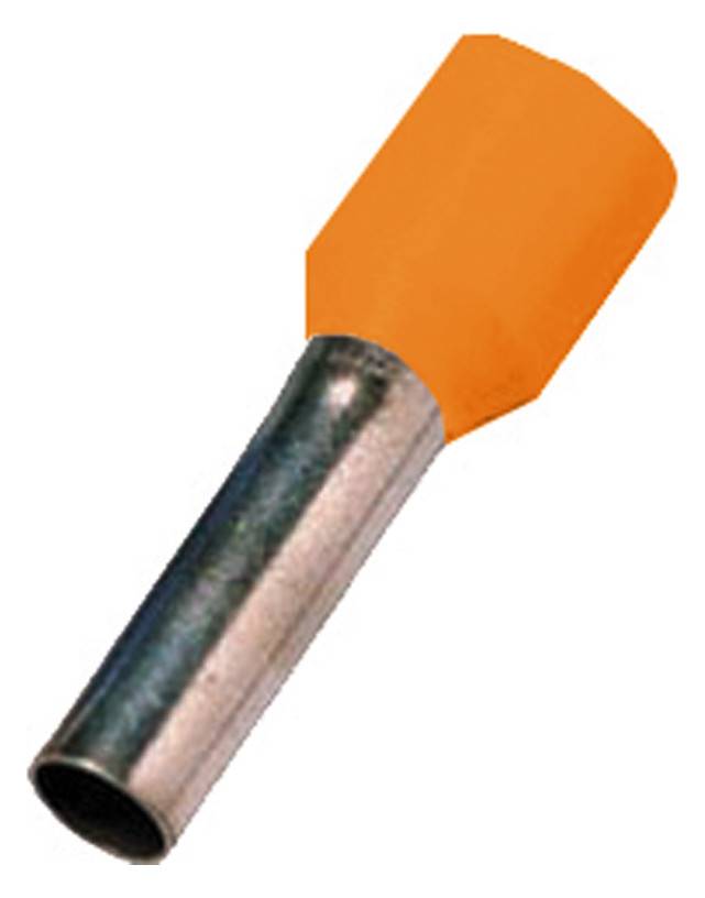 Intercable ICIAE412OR Aderendhülse DIN46228T4 4qmm 12mm verzinnt orange (Inhalt 100 Stück)