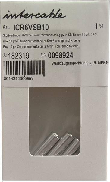 Intercable ICR10VSB10 Stoßverbinder 10qmm m.Mittenanschlag SB-Boxen In.:10St Install.Baumaterial