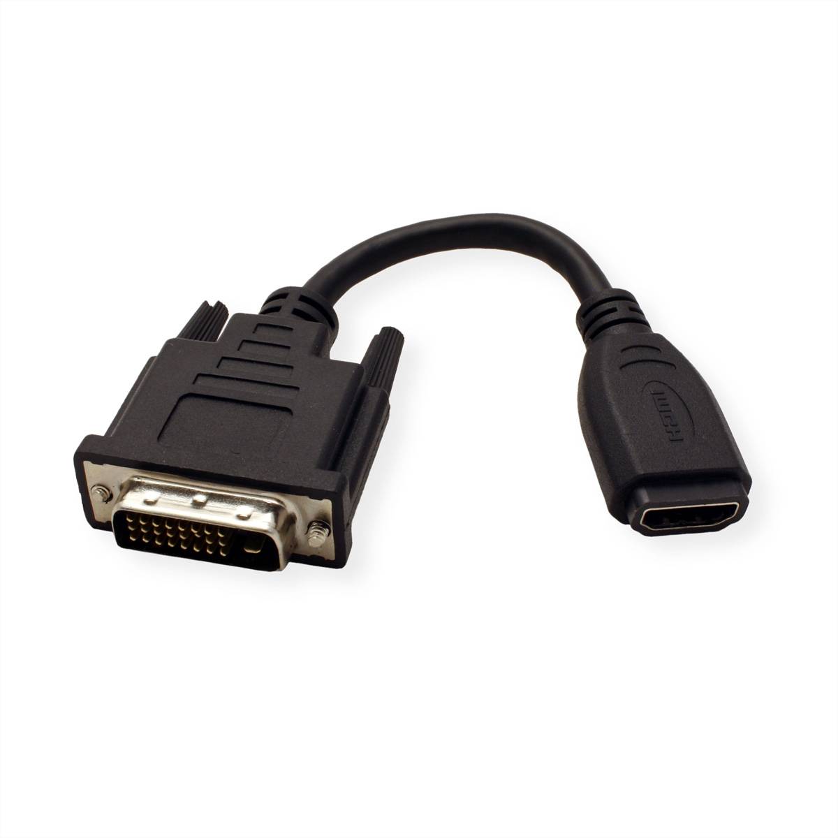 VALUE HDMI-DVI Adapterkabel, HDMI BU / DVI-D ST Adapter, Terminatoren, Konverter Adapter