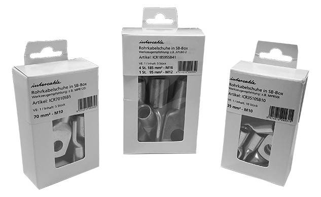 Intercable ICR708SB5 Rohrkabelschuh 70qmm M8 verz. SB-Box Inhalt:5Stück Install.Baumaterial
