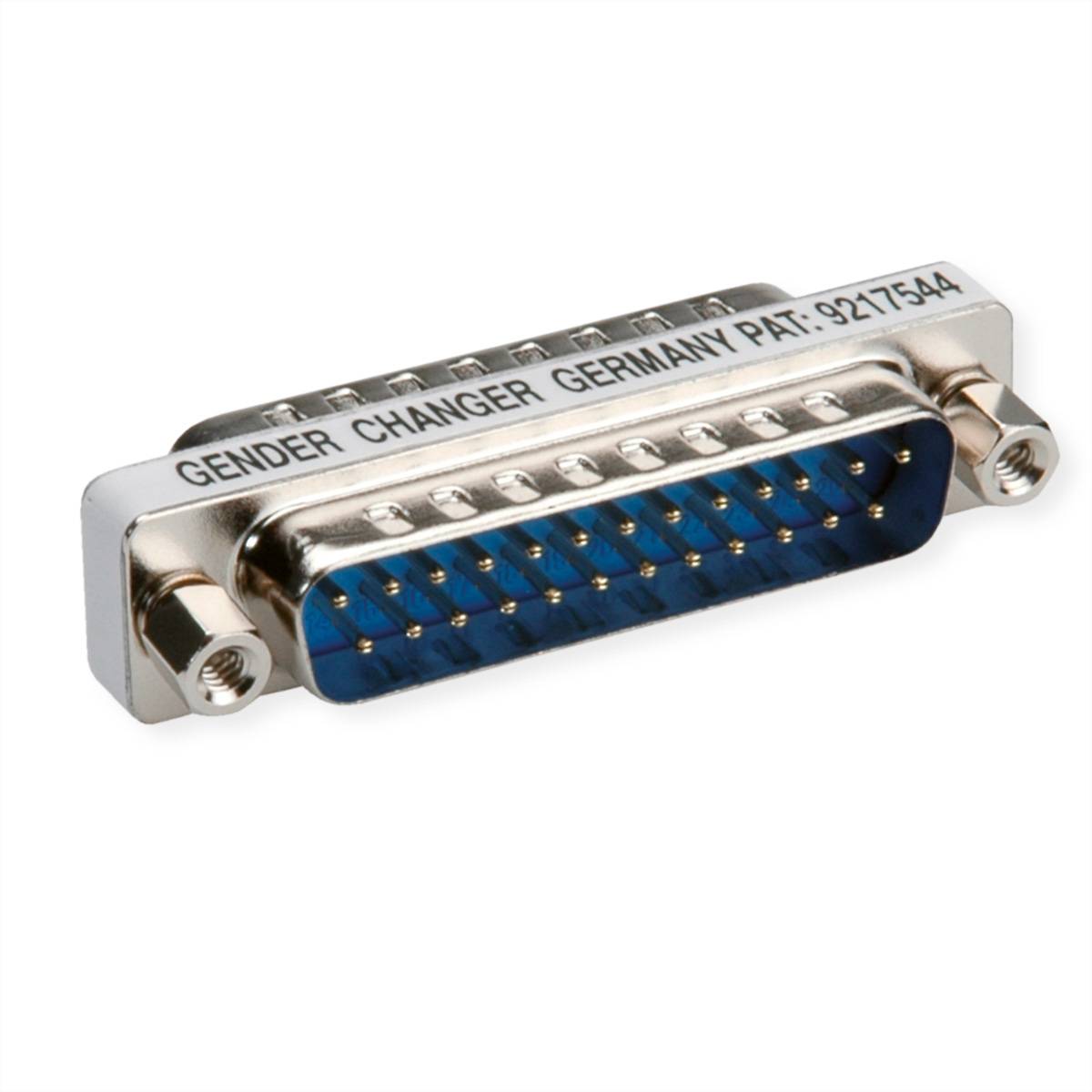 ROLINE Mini Gender Changer, 25pol. Stecker-Stecker Adapter / Konverter