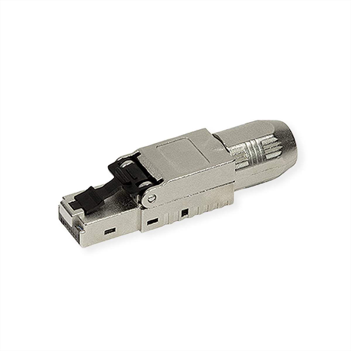 ROLINE feldkonfektionierbarer RJ-45 Stecker Cat.6A (Class EA), STP, silberfarben Installation / /