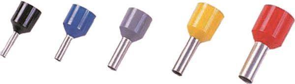 Intercable ICIAE158K Aderendhülse kurzschlußsicher 1,5qmm 8mm schwarz (Inhalt 100 Stück)