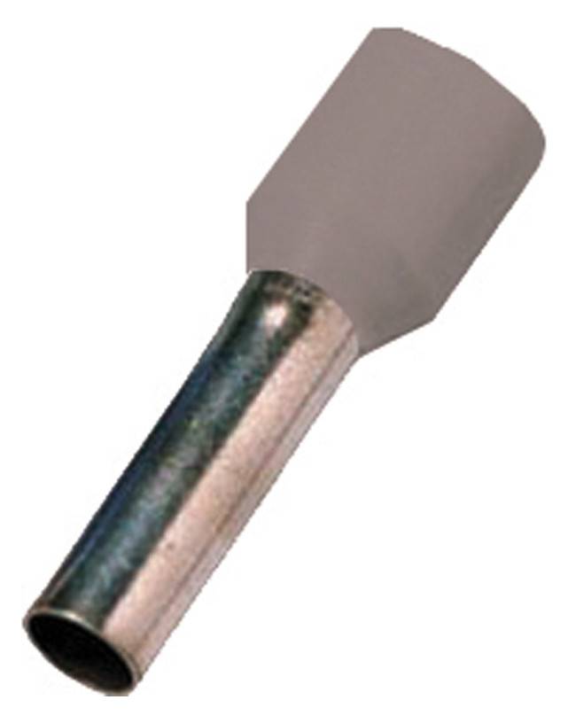 Intercable ICIAE218GR Aderendhülse DIN46228T4 2,5qmm 18mm verzinnt grau (Inhalt 100 Stück)