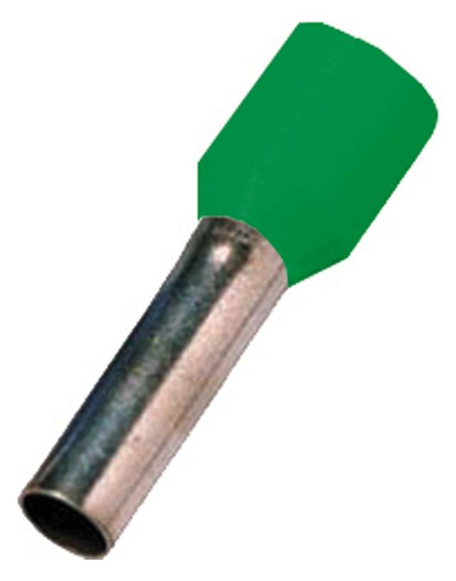 Intercable ICIAE618GRÜ Aderendhülse DIN46228T4 6qmm 18mm verzinnt grün (Inhalt 100 Stück)