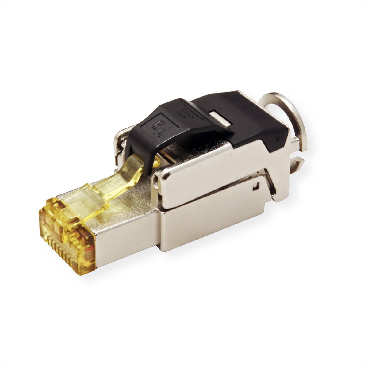 ROLINE feldkonfektionierbarer RJ-45 Stecker Cat.6A (Class EA), STP, silberfarben Installation / /
