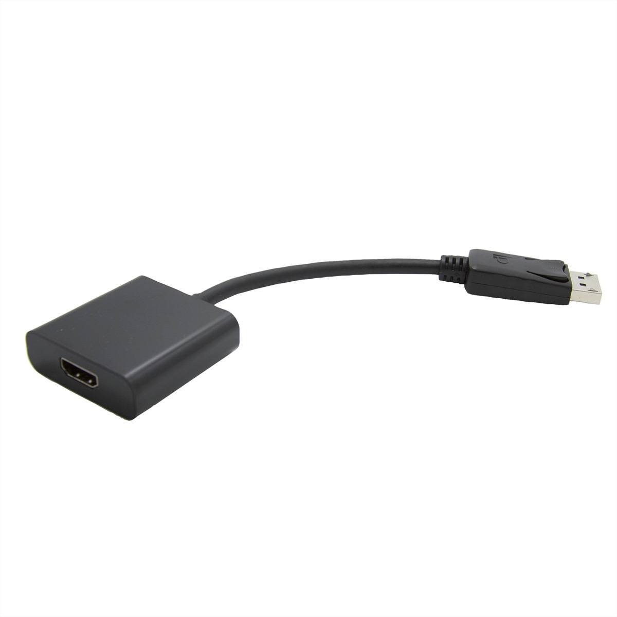 VALUE DisplayPort-HDMI Adapter, DP Stecker-HDMI Buchse Terminatoren, Konverter Adapter