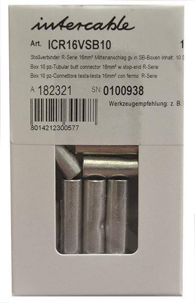 Intercable ICR16VSB10 Stoßverbinder 16qmm m.Mittenanschlag SB-Boxen In.:10St Install.Baumaterial