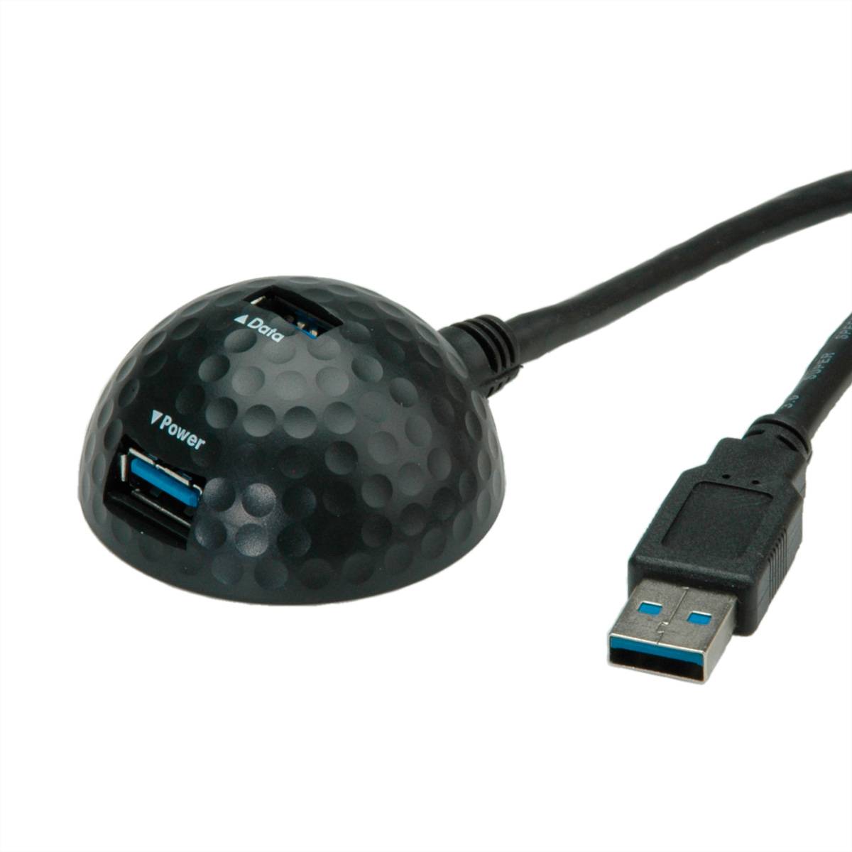 VALUE USB 3.2 Gen 1 Dockingkabel, Dome, schwarz, 1,5 m Kabel USB & Lightning