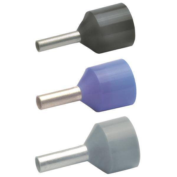 KLAU Aderendhülse rot 43612 10qmm isoliert galvanisch verzinnt (Inhalt 100 Stück) Kabelschuhe