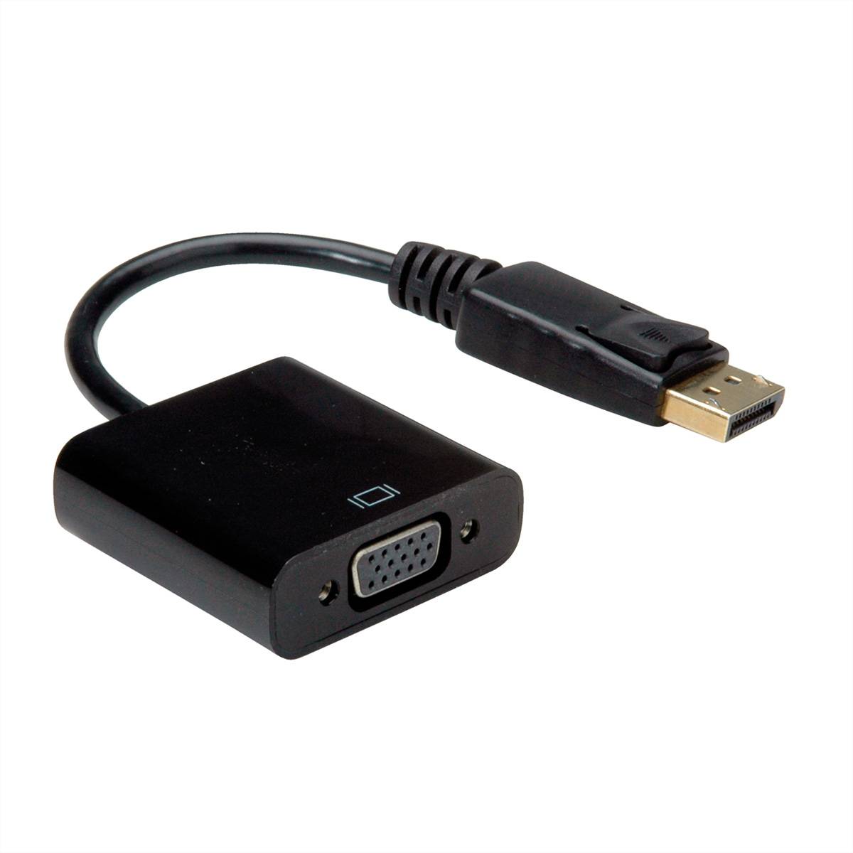 VALUE DisplayPort - VGA Adapter, DP ST - VGA BU, passiv Terminatoren, Konverter DisplayPort-VGA