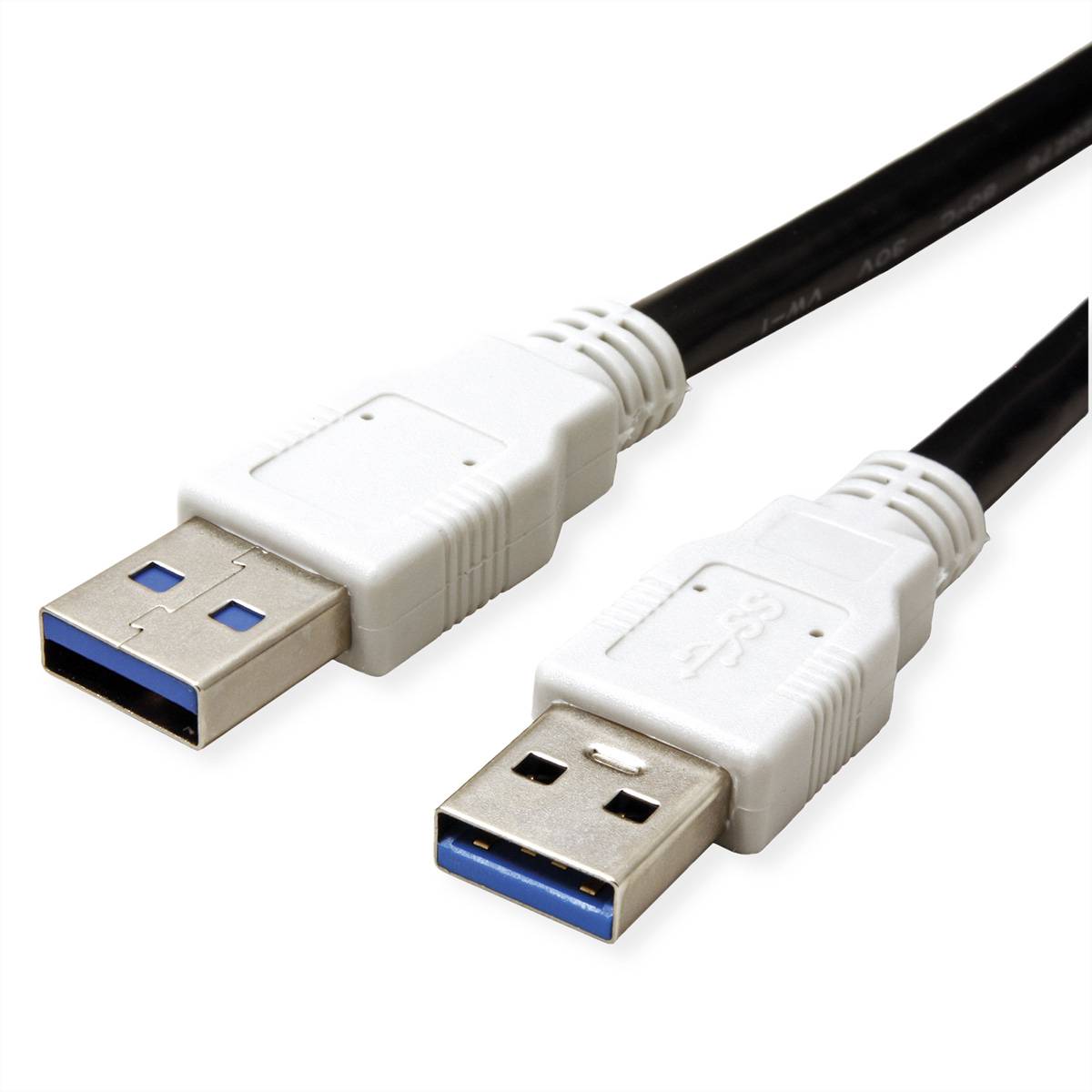 BACHMANN USB 3.0 Kabel A/A 1:1, schwarz, 3 m USB & Lightning
