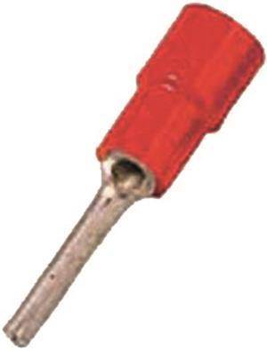 Intercable ICIQ1ST Stiftkabelschuh DIN46231 0,5-1qmm rot (Inhalt 100 Stück) Install.Baumaterial