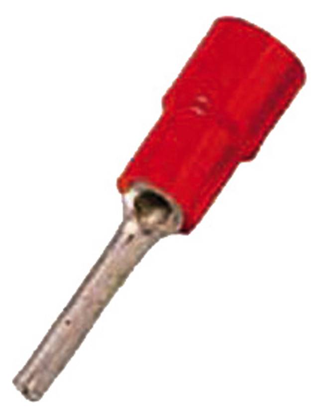 Intercable ICIQ1ST Stiftkabelschuh DIN46231 0,5-1qmm rot (Inhalt 100 Stück) Install.Baumaterial