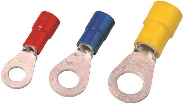 Intercable ICIQ14 Quetschkabelschuh DIN46237 0,5-1qmm M4 rot (Inhalt 100 Stück) Install.Baumaterial