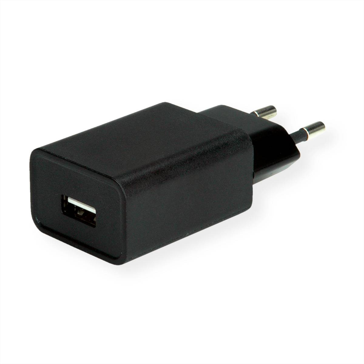VALUE USB QC3.0 Charger mit Euro-Stecker, 1 Port (Typ-A QC), 18W Spannungswandler USB Ladegerät