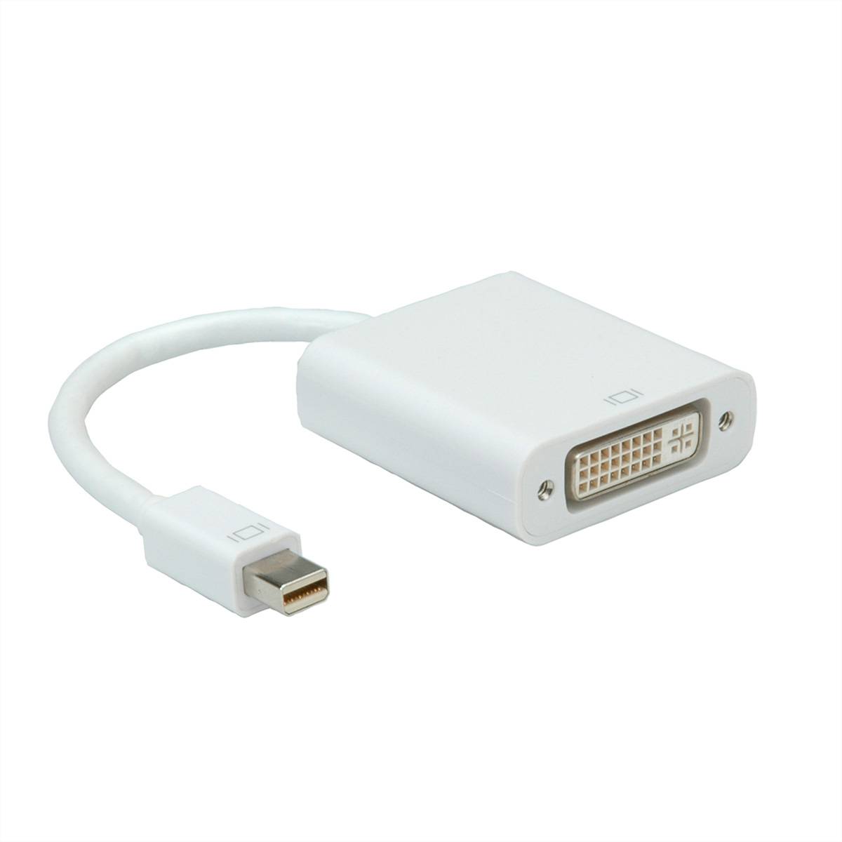 ROLINE Mini DisplayPort-DVI Adapter, DP ST - DVI BU Terminatoren, Konverter Adapter