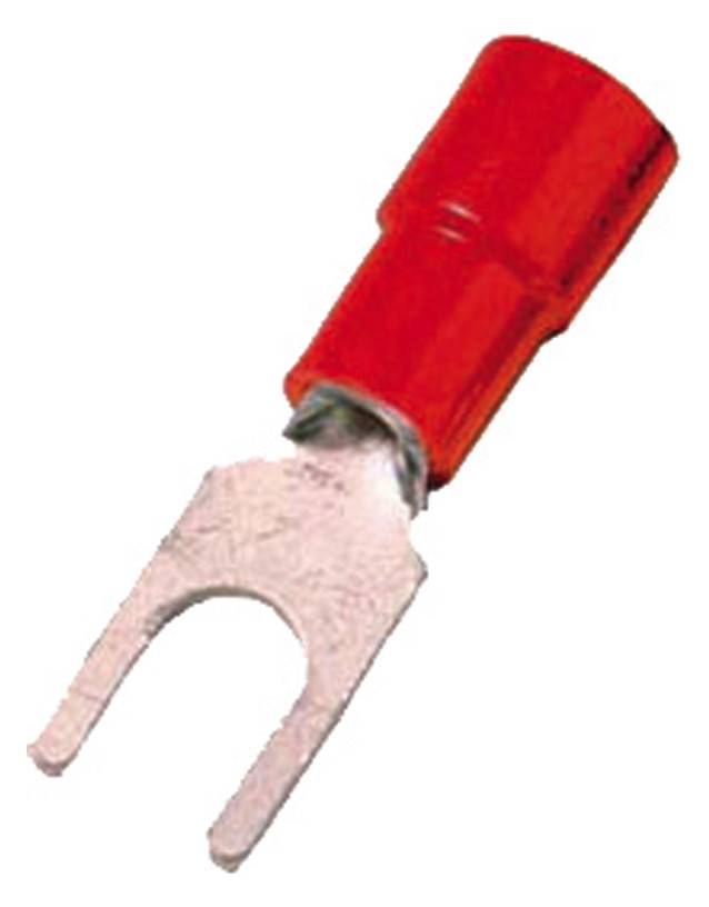 Intercable ICIQ16G Quetschkabelschuh DIN46237 0,5-1qmm M6 rot Gabelform (Inhalt 100 Stück)