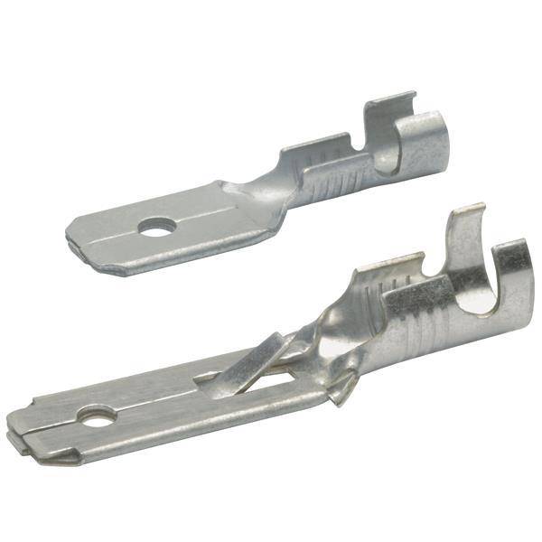 KLAU Flachstecker 1,5-2,5qmm nicht 2230 isoliert Steckbreite 6,3mm (Inhalt 100 Stück) Kabelschuhe