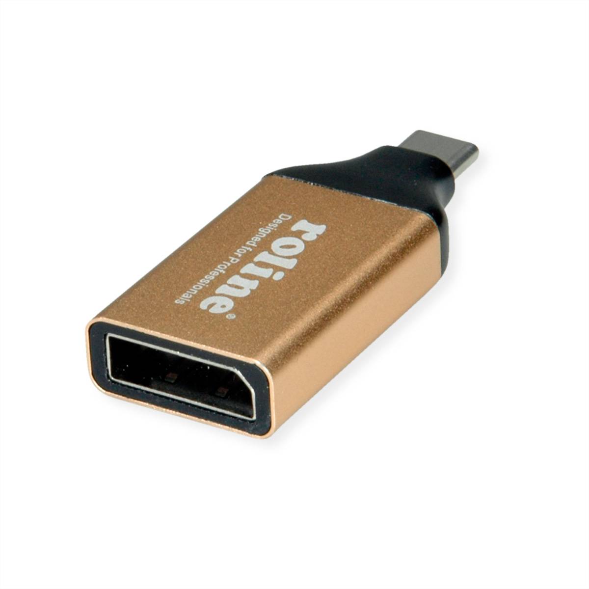 ROLINE GOLD Display Adapter USB Typ C - DisplayPort v1.2 Adapter, Terminatoren, Konverter