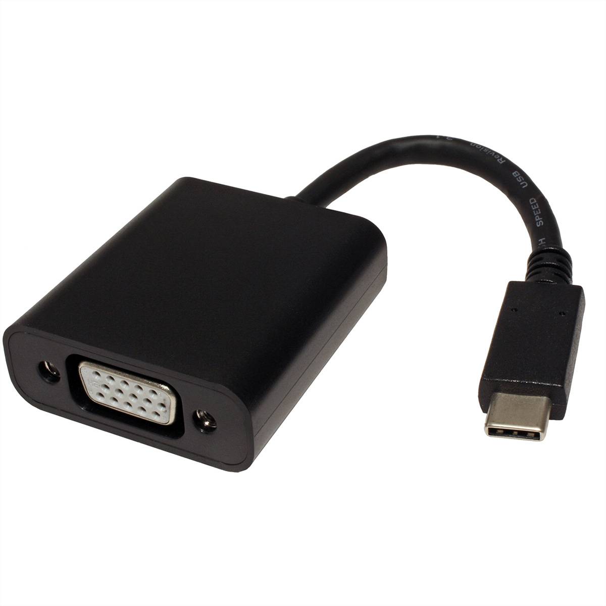 VALUE Display Adapter USB Typ C - VGA Adapter, Terminatoren, Konverter USB-VGA
